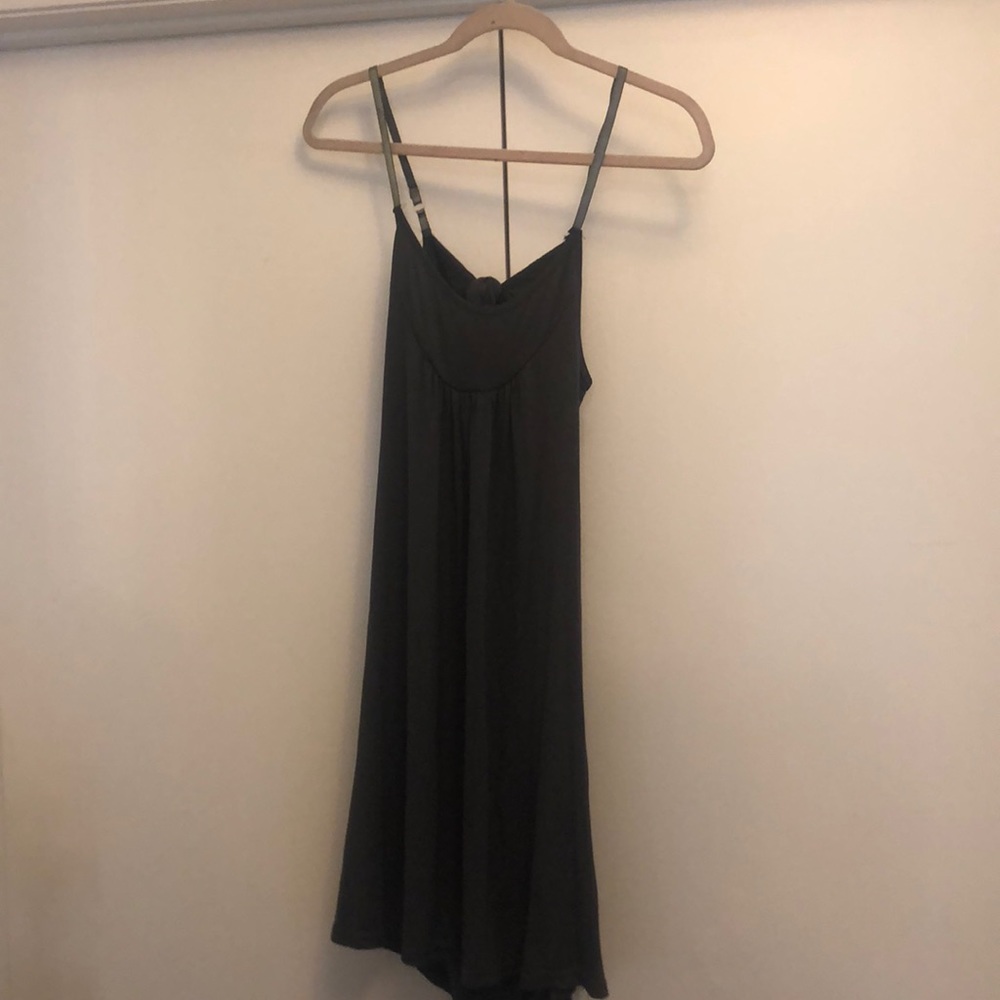 Charcoal grey flowy dress